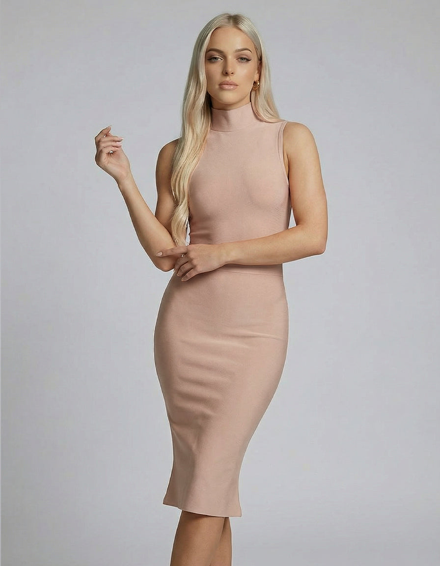Clean Silhouette Midi Dress