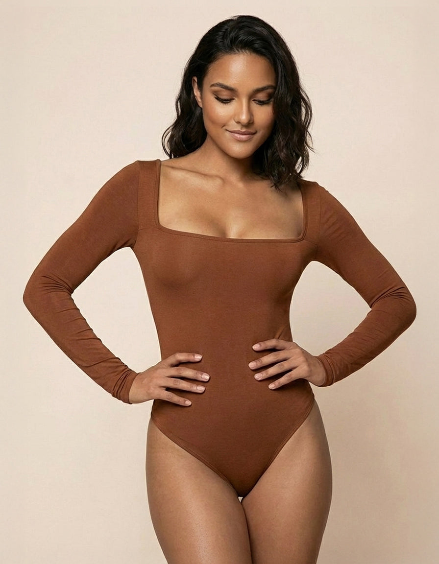 Soft Frame Long Bodysuit